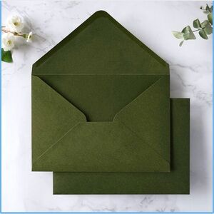 Olive Green Envelopes